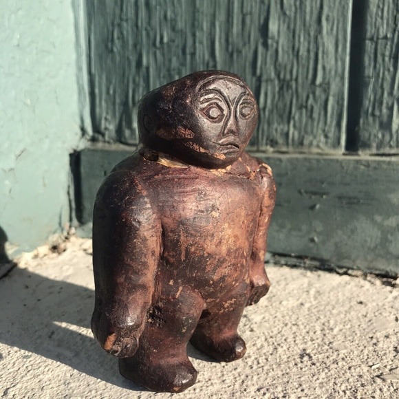 Museum Retired Taino Effigy PreColumbian MesoAmerican Shamanic Statue Aztec God - Picture 3 of 8